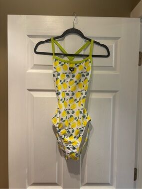 Arena Lemon Print One-Piece Training Swimsuit